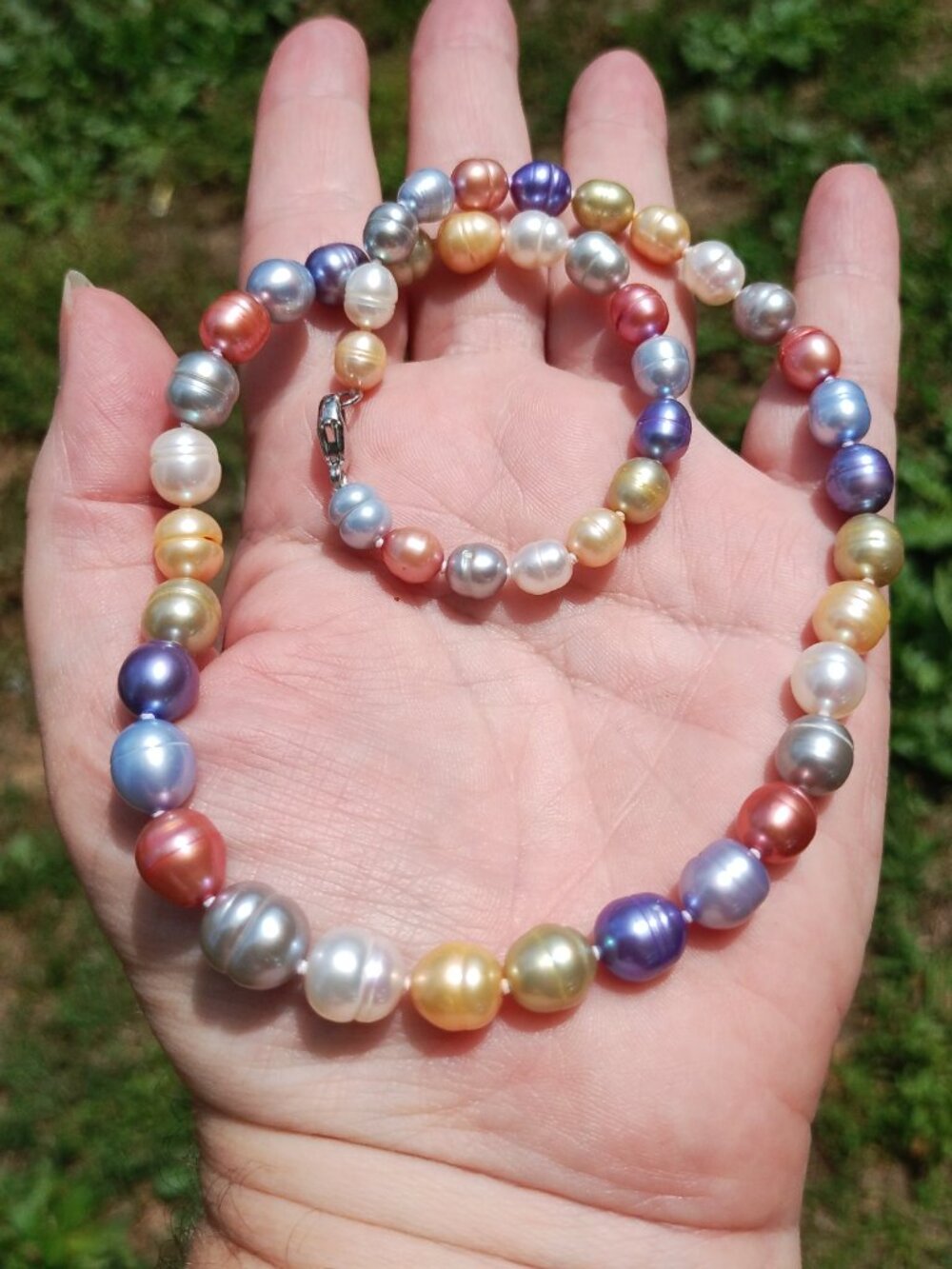 Honora Freshwater Pearl 925 Sterling Silver Wildflower collection necklace 18" - Picture 6 of 8